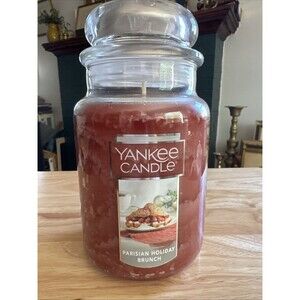 Yankee Candle Parisian Holiday Brunch 22oz 1 wick Large Jar Candle